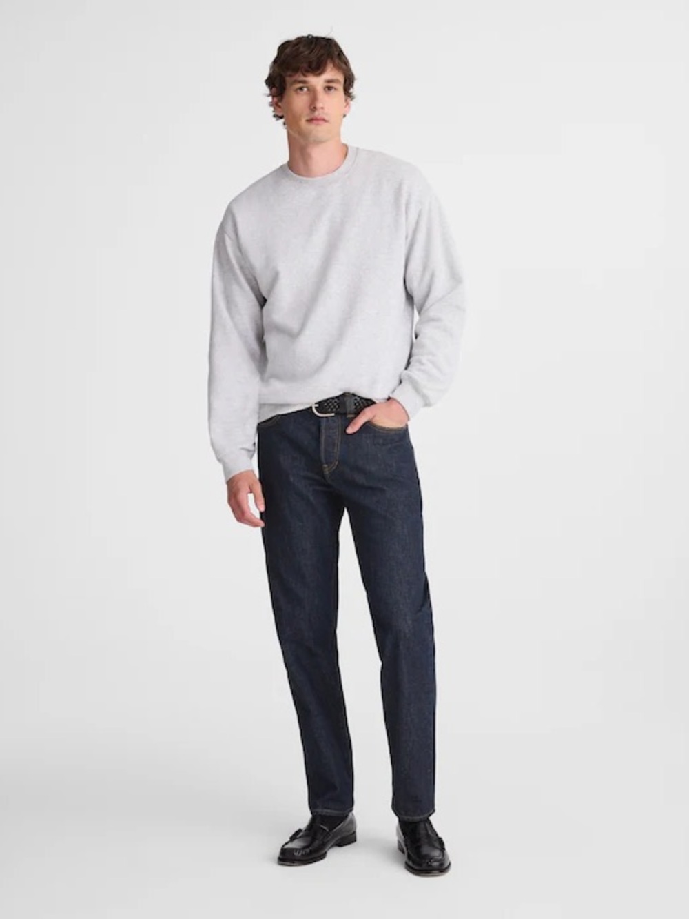 Madewell Relaxed Taper Jeans in Japanese Denim in Rinse Wash 32 NWD $188 NW215